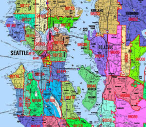Seattle Washington Zip Code Map